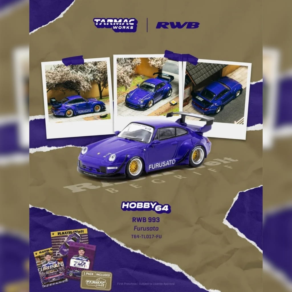 Tarmac Works 1:64 - Porsche RWB 993 - Furusato Purple 2024