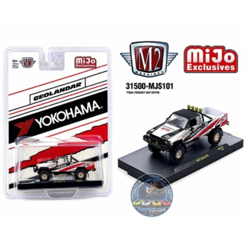 M2 Machines 1985 Toyota 4×4 Off-Road Pickup Yokohama Geolandar - White - MiJo Exclusives