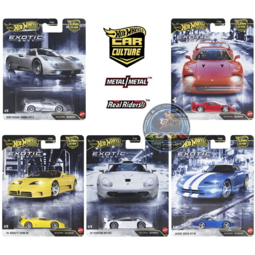 Hot Wheels - Exotic Envy IV - 2027 Car Culture - Juego de 5