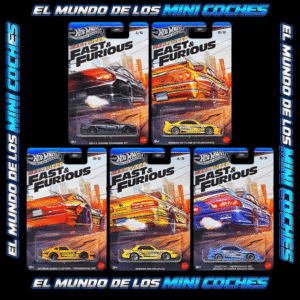 Hot Wheels - Boost Mode - Fast & Furious 2027 Silver Series (Juego de 5)