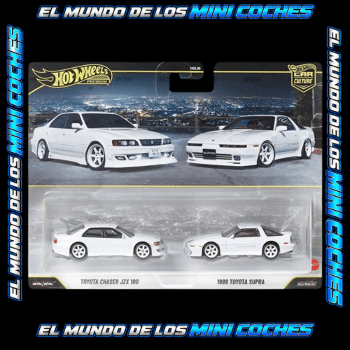 Hot Wheels - Toyota Chaser JZX 100 / 1989 Toyota Supra (Toyota) - 2026 Car Culture 2-Packs Mix 3