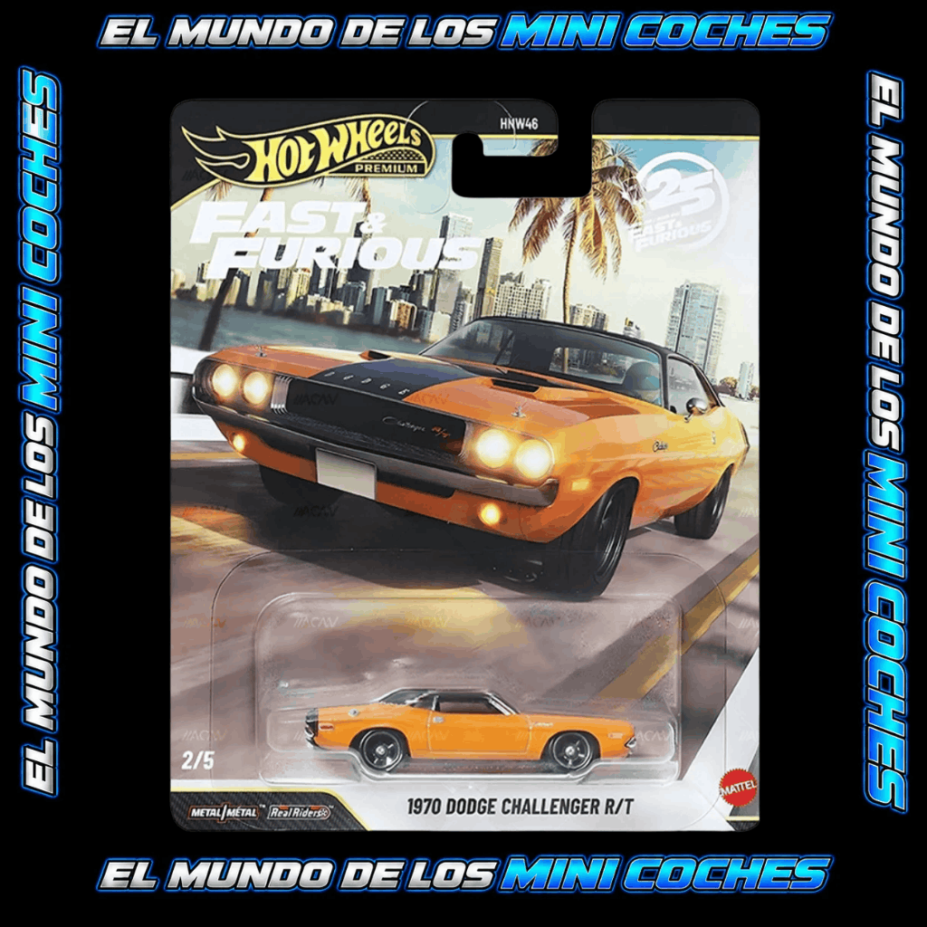 Hot Wheels - Fast & Furious 2026 Mix 3 - Juego de 5 (Chase Incluido)