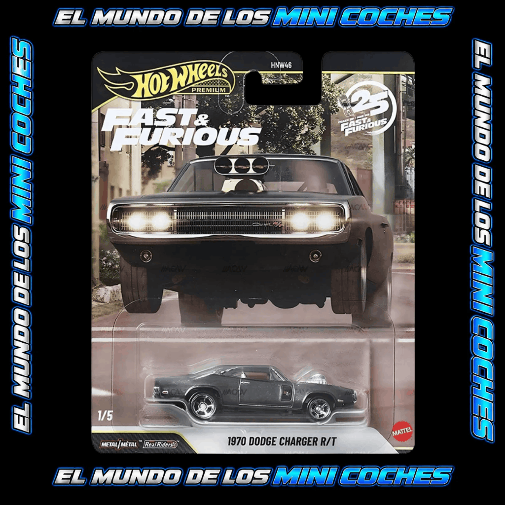 Hot Wheels - Fast & Furious 2026 Mix 3 - Juego de 5 (Chase Incluido)