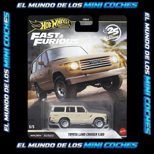 Hot Wheels - Fast & Furious 2026 Mix 3 - Juego de 5 (Chase Incluido)