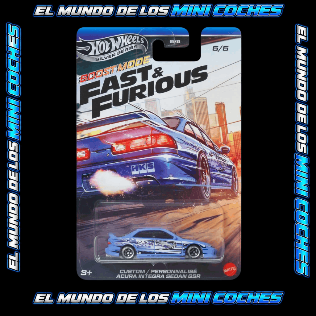 Hot Wheels - Custom Acura Integra Sedan GSR - Boost Mode - Fast & Furious 2027 Silver Series