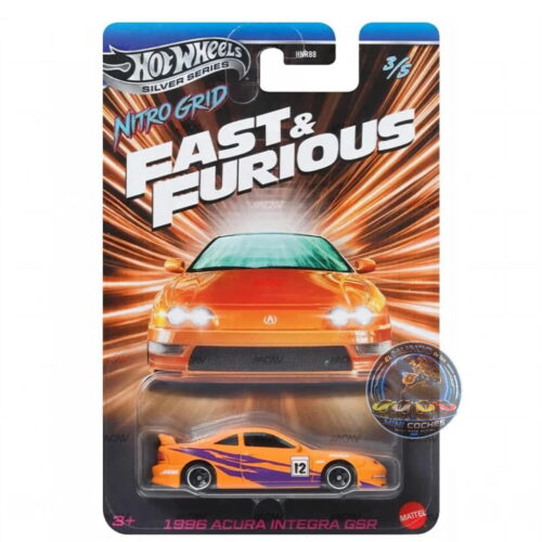 Hot Wheels - 1996 Acura Integra GSR - Nitro Grid - Fast & Furious 2027 Silver Series