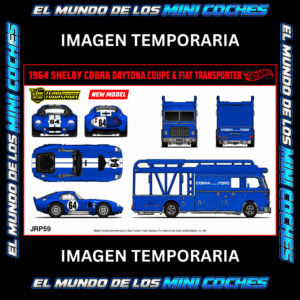 Hot Wheels - 1964 Shelby Cobra Daytona Coupe + Fiat 642 RN2 Bartoletti Transporter - Team Transport - 2027 Mix 2