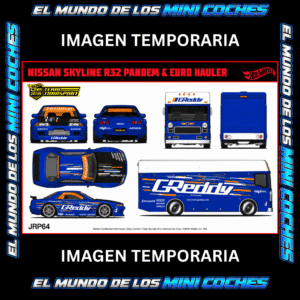 Hot Wheels - Nissan Skyline GT-R (R32) Pandem + Euro Hauler - Team Transport - 2027 Mix 2