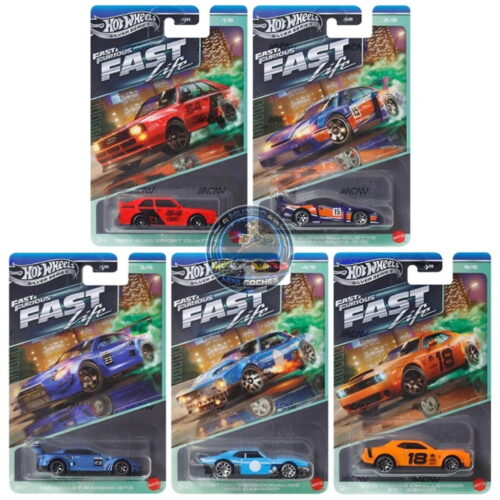 Hot Wheels - Fast Life - Fast & Furious 2027 Silver Label Series (Juego de 5)