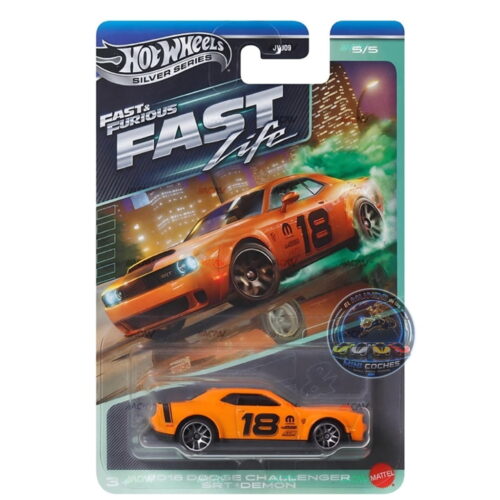 Hot Wheels - 2018 Dodge Challenger SRT Demon - Fast Life - Fast & Furious 2027 Silver Label Series