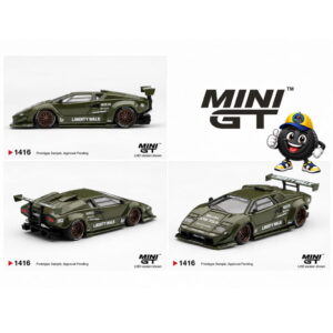 Mini GT - Lamborghini Countach LB-WORKS Army Green (Versión Caja)