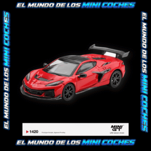 Mini GT - 2028 Chevrolet Corvette ZR1 - Torch Red (Versión Caja)
