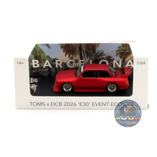 TOMS x DiecastCon Barcelona 2026 - E30 Event Edition - Rojo Mate