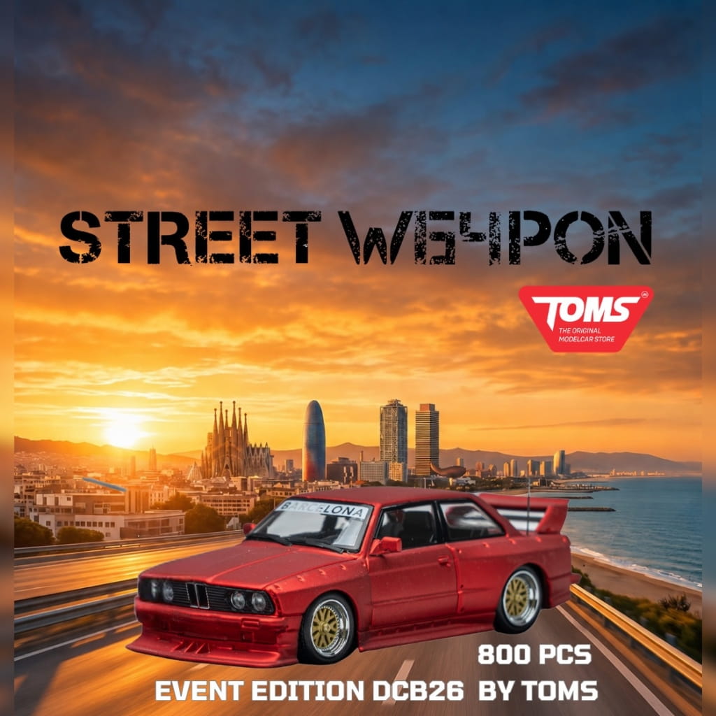 *EN CAMINO* TOMS x DiecastCon Barcelona 2026 - E30 Event Edition - Rojo Mate - Imagen 2