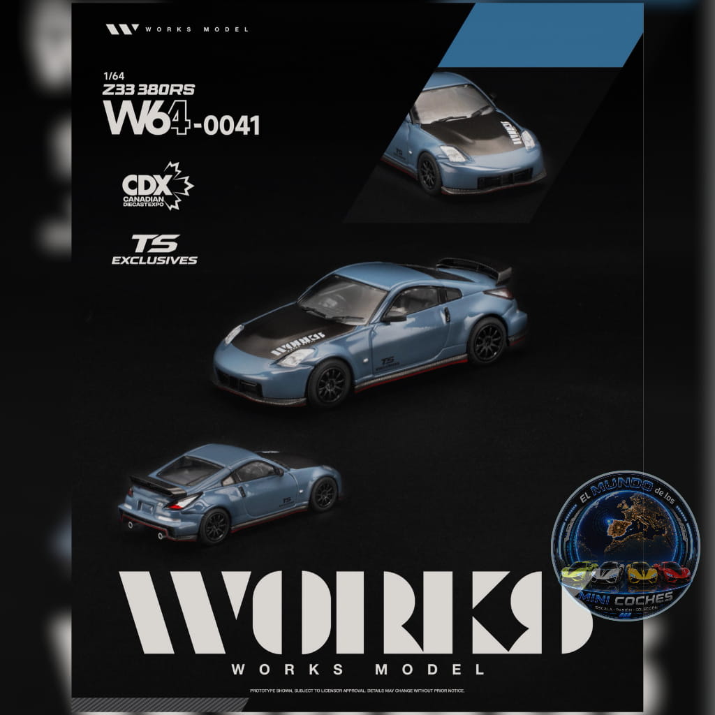Works - Z33 380RS Slate Blue (W64-0041) | 2026 Canadian Diecast Expo